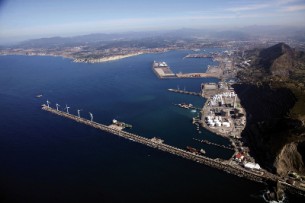 General view of the port