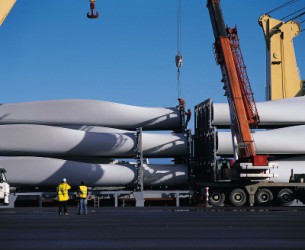 Carga de hélices de aerogeneradores Carga de hélices de aerogeneradores