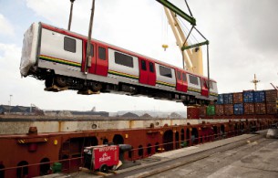 Loading of a train coach