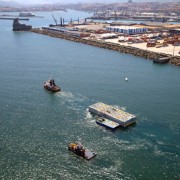 Port Authority places first of eight caissons for new cruise berth