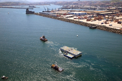 Port Authority places first of eight caissons for new cruise berth