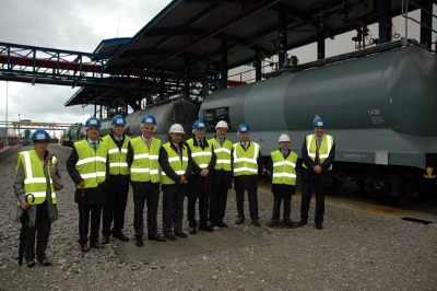 Official visit to TEPSA’s new rail siding