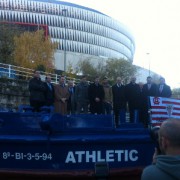 The Athletic Bilbao F.C. barge now on display in the Bilbao Maritime Museum.
