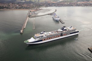 Departure of a cruise vessel Departure of a cruise vessel