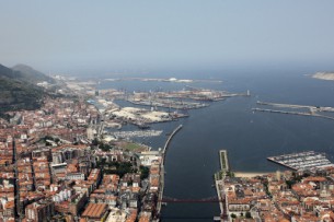 General view of the port