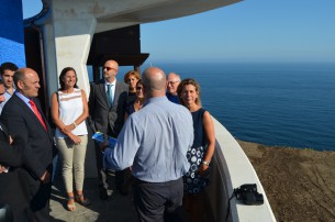 The Basque Government Minister Ana Oregi together with other dignitaries