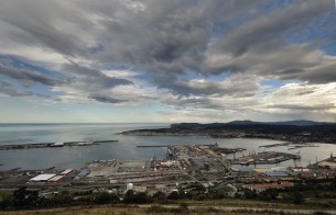 Some of the port of Boñbao terminals