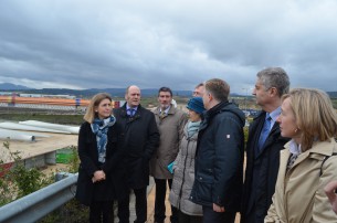 Un momento de la visita a las instalaciones de ARASUR