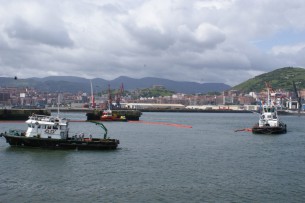 Tug boats taking part in the performance