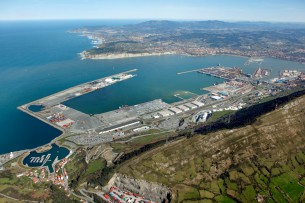 General view of the port