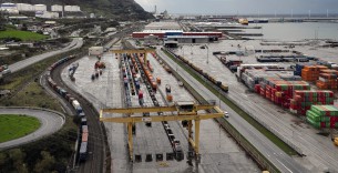 Terminal ferroviaria del puerto de Bilbao