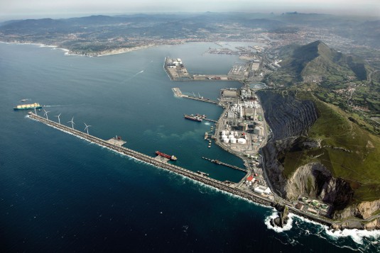 General view of the port