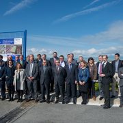 Visita a las obras de la plataforma ferroviaria de Arasur