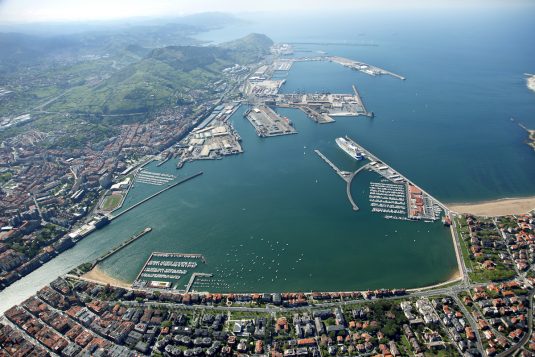 General view of the port