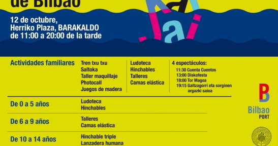 El 12 de octubre se celebrará en Barakaldo la fiesta del día del Puerto de Bilbao