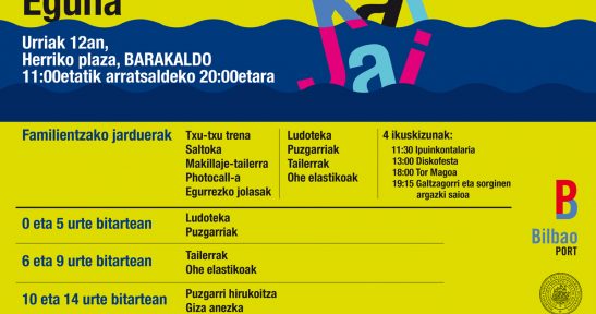 Urriaren 12an, Bilboko Portuaren Eguna ospatuko da Barakaldon