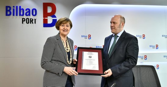 Port Authority of Bilbao, first port entity to receive AENOR Healthy Company Certification