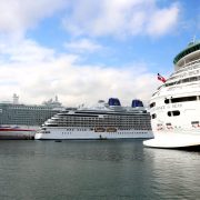 El Puerto de Bilbao recibe por primera vez cerca de 9.000 cruceristas en un mismo día a bordo de tres cruceros