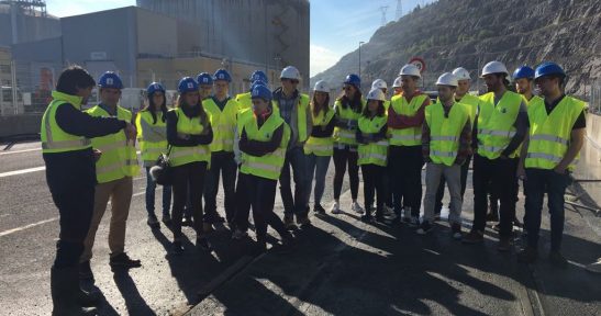 Students of Engineering School of Cantabria visit Central Pier and stabilisation works on old Punta Lucero Quarry