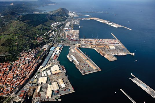 General view of the port