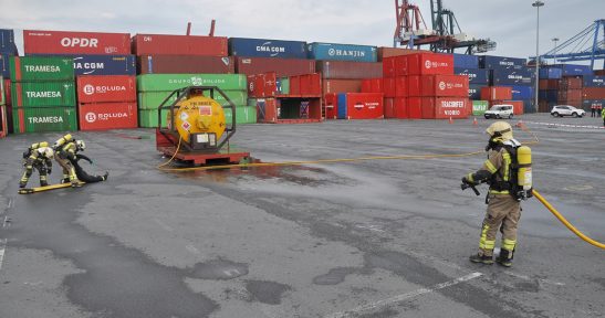 La Autoridad Portuaria destina 1,2 millones de euros al Servicio de Bomberos de Bizkaia para atender las emergencias en el Puerto