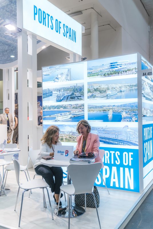 Port of Bilbao stand in the exhibition