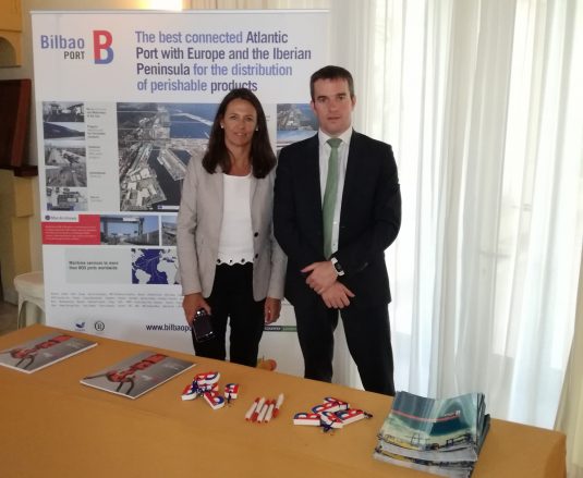 Port or Bilbao representatives at the exhibition