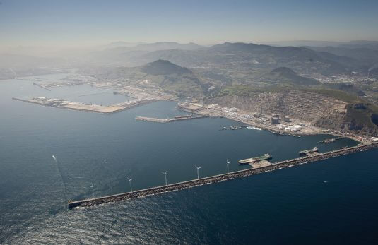 General view of the port