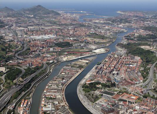 Estuary and port of Bilbao