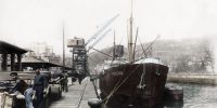 El vapor "PRIMERO" en el muelle de Uribitarte (1924)