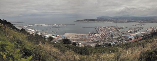 General view of the port