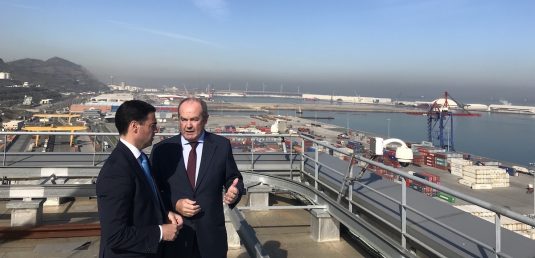 The Terrotorial Council Deputy and the Port of Bilbao Charirman