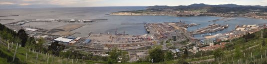Panoramic view of the port Panoramic view of the port