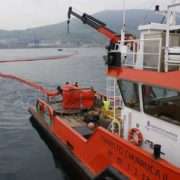Simulacro de lucha contra la contaminación marina en el Puerto de Bilbao