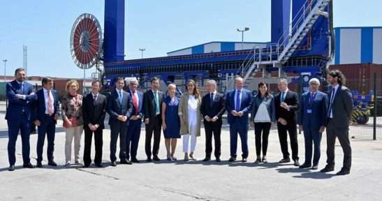 Inauguración de la ampliación de la terminal ferroviaria de la terminal de contenedores del Puerto de Bilbao