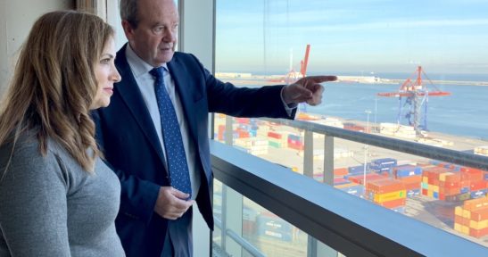 Visita de la consejera de trabajo al Puerto de Bilbao
