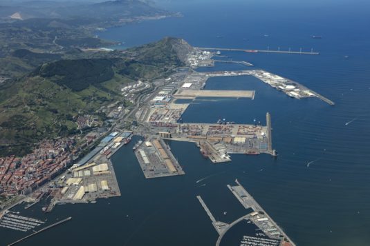 General view of the port