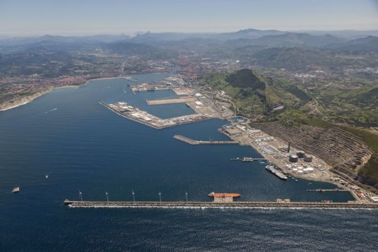 General view of the port