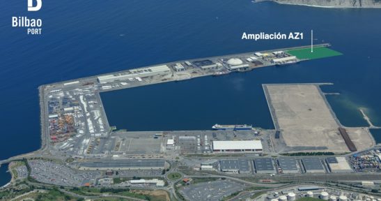 El Puerto de Bilbao ampliará en 231 metros su línea de atraque y en 49.760 m2 su superficie