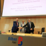 URA, la Autoridad Portuaria de Bilbao y el Consorcio de Aguas Bilbao Bizkaia construirán el nuevo sistema de saneamiento que llevará las aguas residuales del puerto hasta la depuradora de Galindo