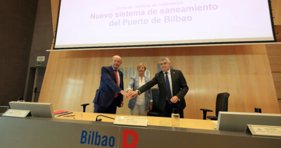 The Basque Water Agency (URA), the Port Authority of Bilbao and the Bilbao Bizkaia Water Consortium will construct the new sewer system to channel waste water from the port to the Galindo treatment plant.