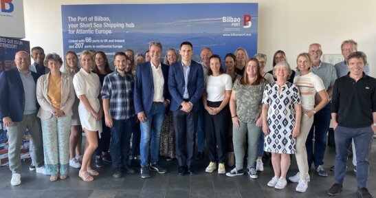 Representatives of the Dutch port of Moerdijk visit the port of Bilbao on account of their flourishing trade in container traffic