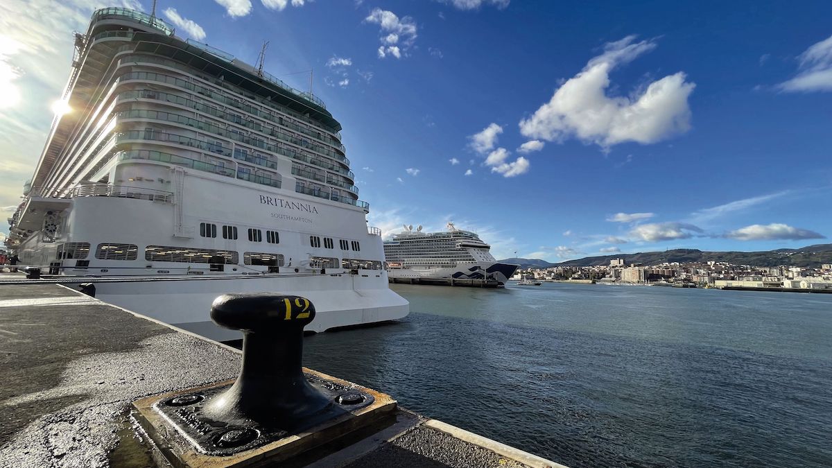 Cruise ships at Getxo Terminal Cruise ships at Getxo Terminal
