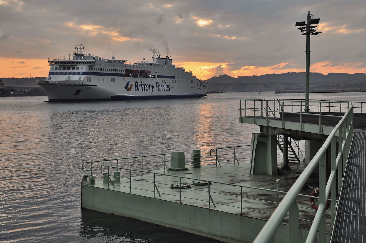 Arrival at the port of Bilbao of the GALICIA ferry 