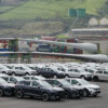 Coches en una terminal de puerto de Bilbao