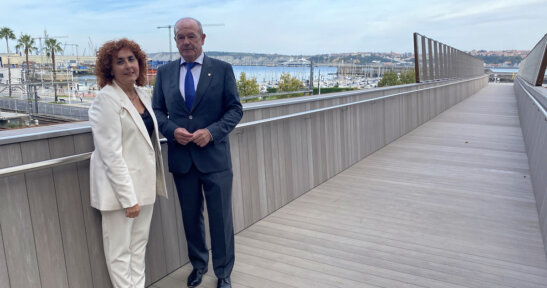 The new footbridge in Santurtzi more user-friendly, easier access and safer