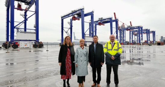 CSP Iberian Bilbao Terminal inaugurate their six new eco-efficient hybrid RTG cranes