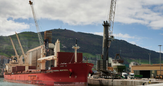 El Puerto de Bilbao cierra el año en positivo,                                     al tiempo que prepara su última gran ampliación e inicia los trabajos para electrificar los muelles