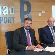 The Provincial Council of Bizkaia and the Port Authority of Bilbao sign a protocol agreement to use surplus materials from the contruction of a tunnel under the river in the works to extend the Port
