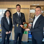 Bilboko Portuak Brittany Ferriesen lehen ontzi hibridoa hartu du